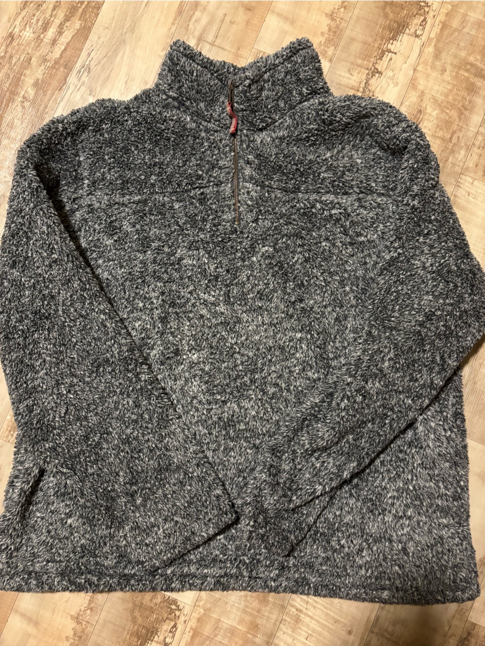 Alpine Dark Gray Sherpa Half-Zip Pullover